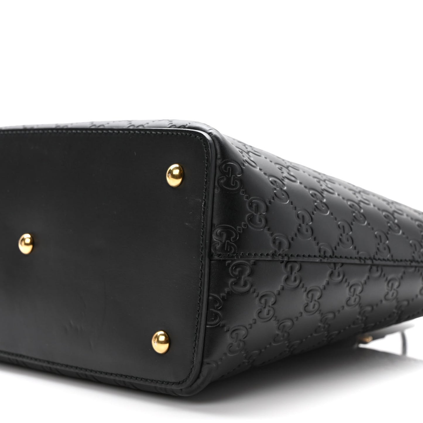Guccissima Linea A Foldover Tote Black