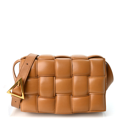 Bottega Veneta Nappa Maxi Intreccio Padded Cassette Crossbody Bag Caramel 1 of 9