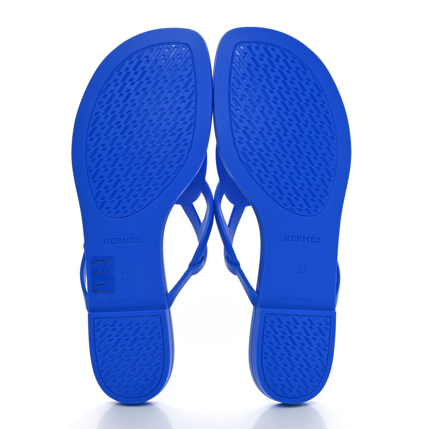 Rubber Womens Egerie Sandals 38 Bleu Outremer