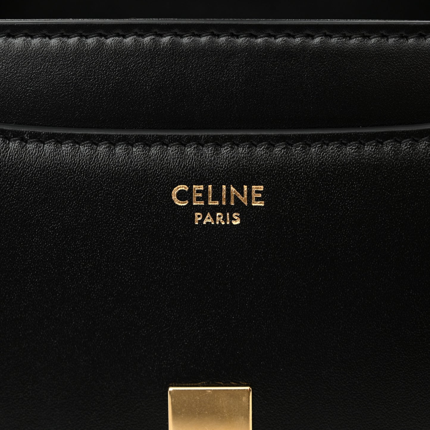 Satinated Calfskin Mini 16 Top Handle Bag Black