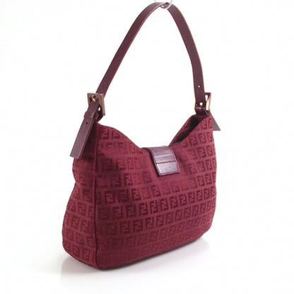 Fendi Zucchino BAGUETTE Burgundy 3 of 11