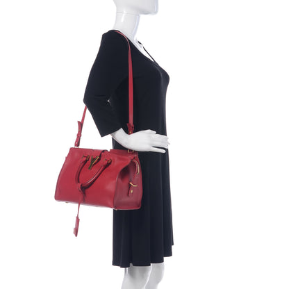 Saint Laurent Calfskin Small Classic Y Cabas Rouge Orient 3 of 20