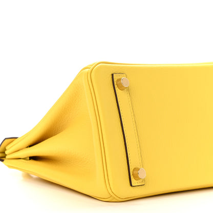 Hermes Taurillon Novillo Birkin 25 Jaune De Naples 9 of 11
