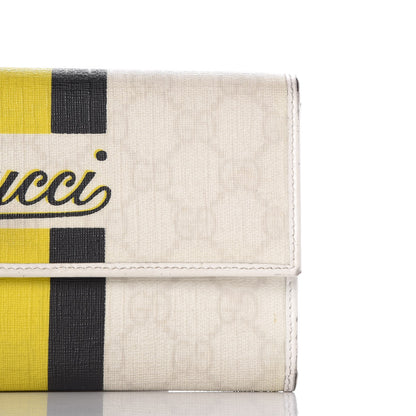 Gucci GG Plus Monogram Web Stripe Continental Wallet White 7 of 13