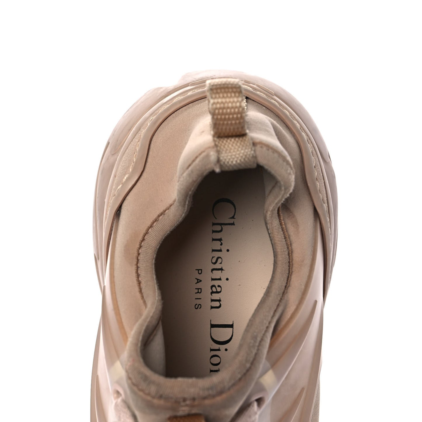 Neoprene Rubber Womens D-Connect Sneakers 37.5 Nude
