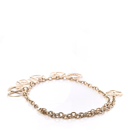 Chanel Metal Strass Crystal Chain Logo Belt Gold 2 of 4