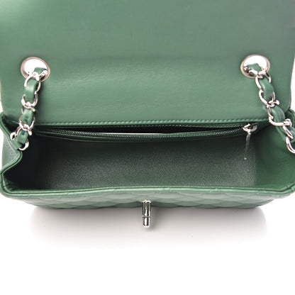Chanel Lambskin Quilted Mini Rectangular Flap Green 5 of 11