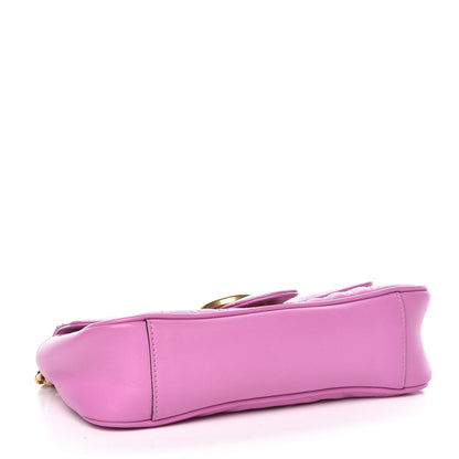 Gucci Calfskin Matelasse Mini GG Marmont Shoulder Bag Candy Mousse 4 of 14