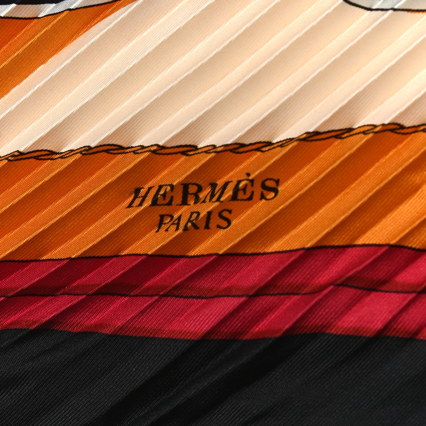 Silk Plisse Scarf 90