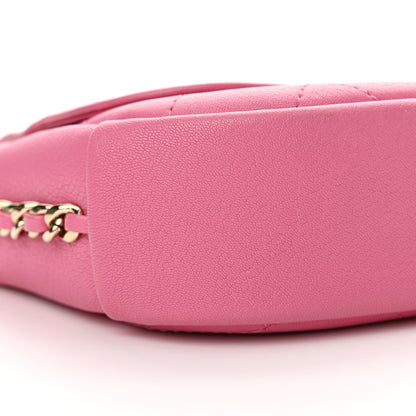 Chanel Goatskin Stitched Casual Trip Single Flap Pink 9 of 12