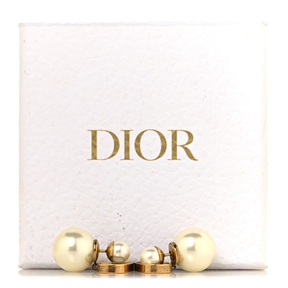 Christian Dior Metal Pearl Tribales Earrings Gold 5 of 5