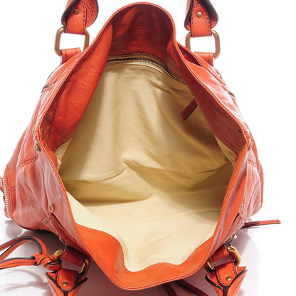 Chloe Leather Paddington Tote Orange 8 of 10