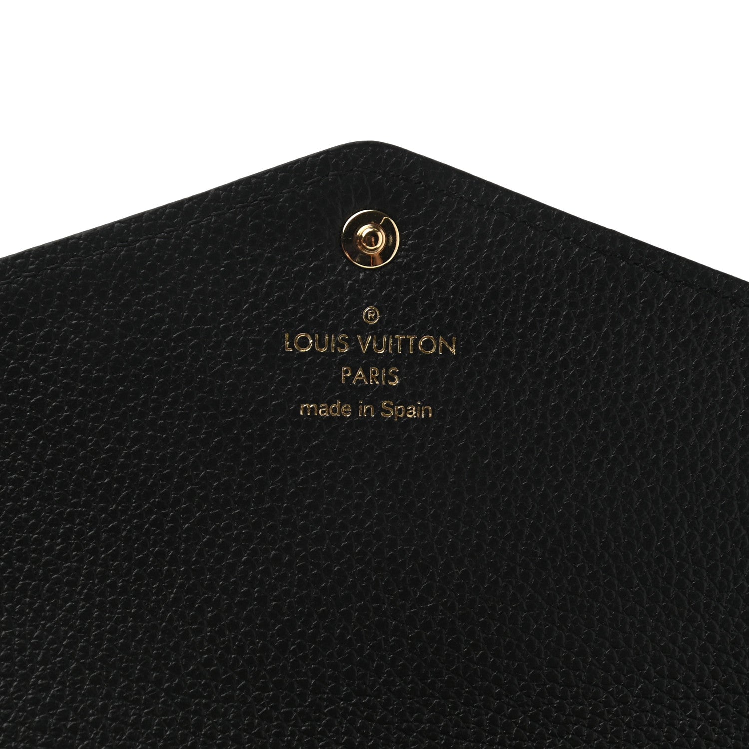 Louis Vuitton Monogram Empreinte Giant Sarah Wallet Black Beige 6 of 7