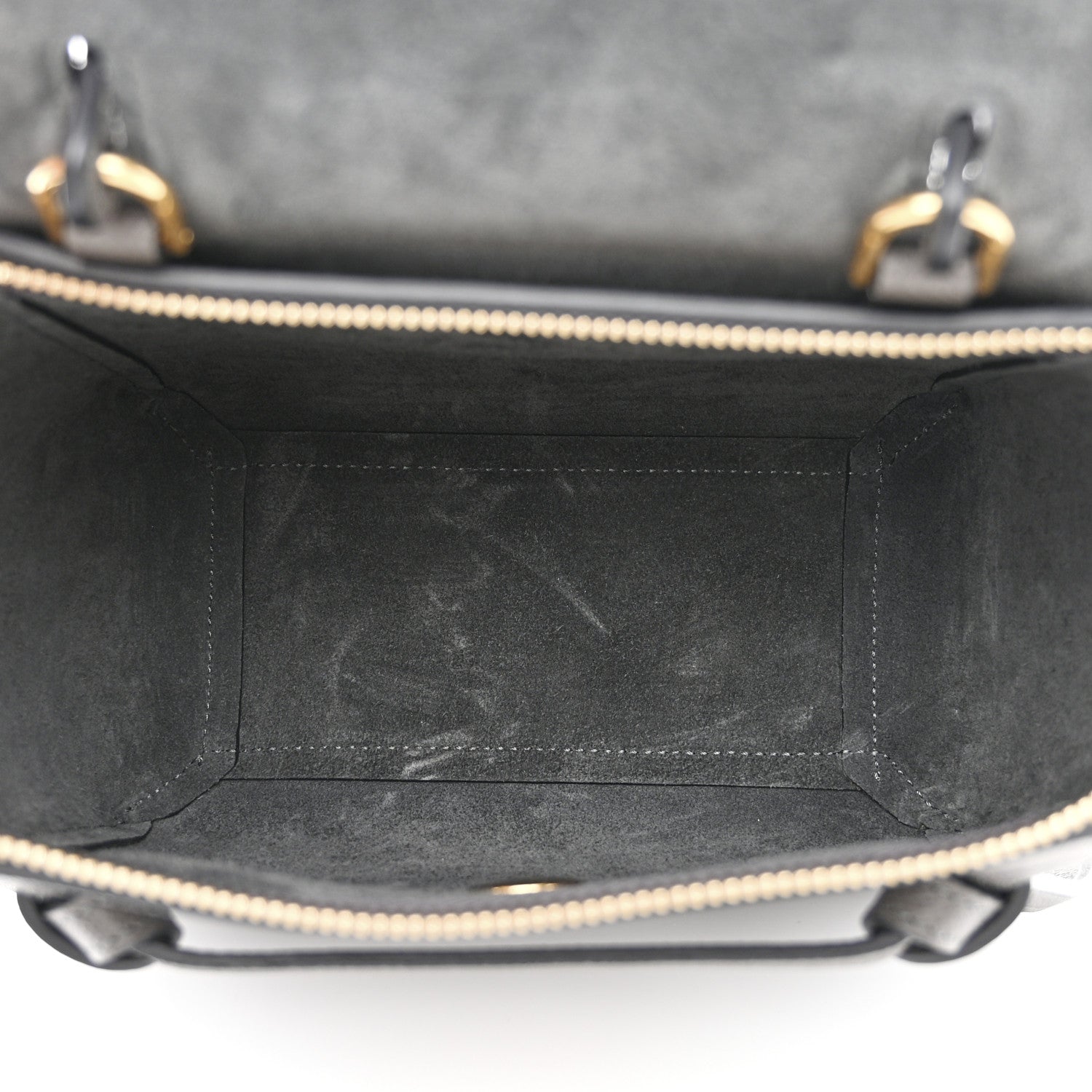 Celine Grained Calfskin Nano Belt Bag Grey 5 of 11