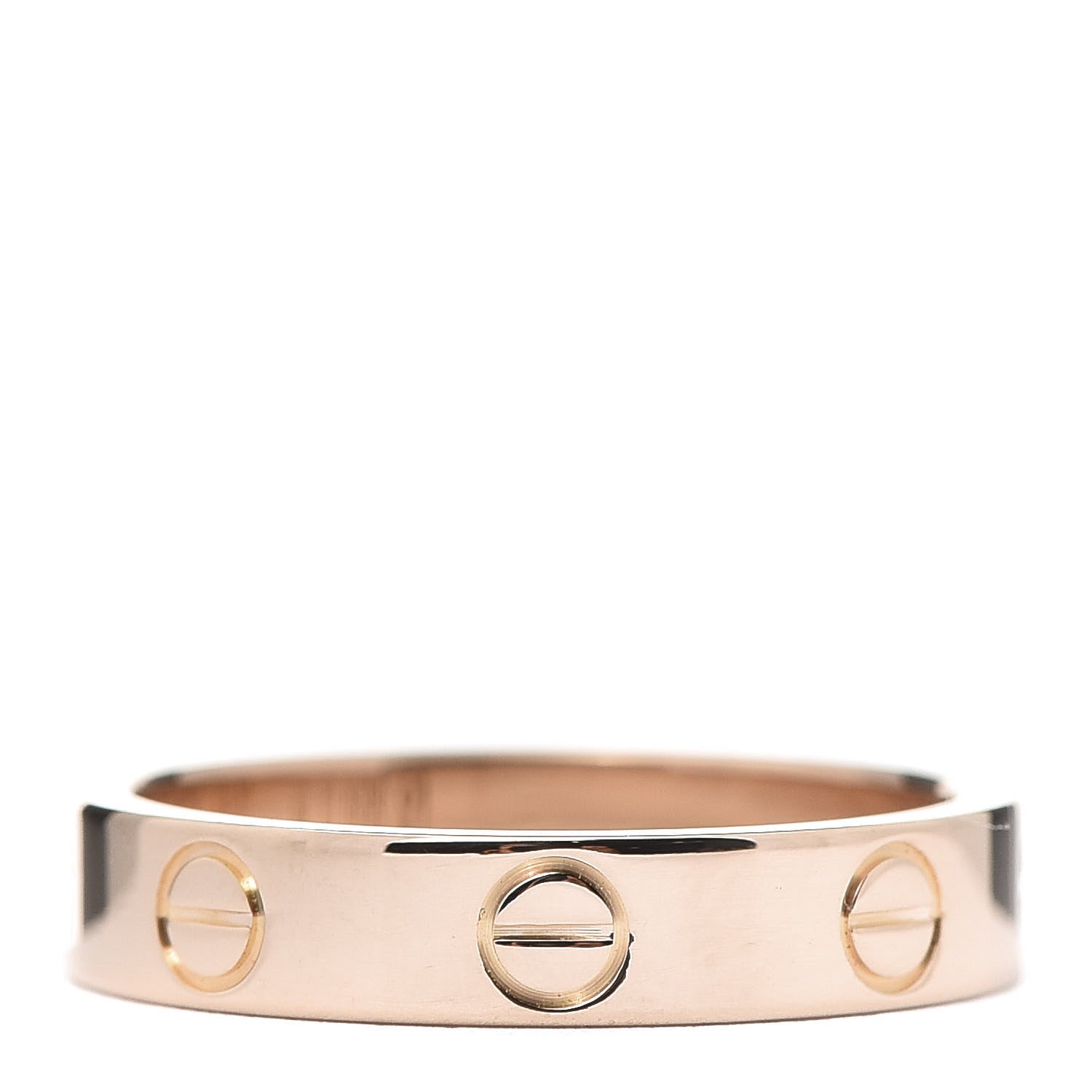 Cartier 18K Pink Gold 3.5mm LOVE Wedding Band Ring 51 5.75 1 of 4