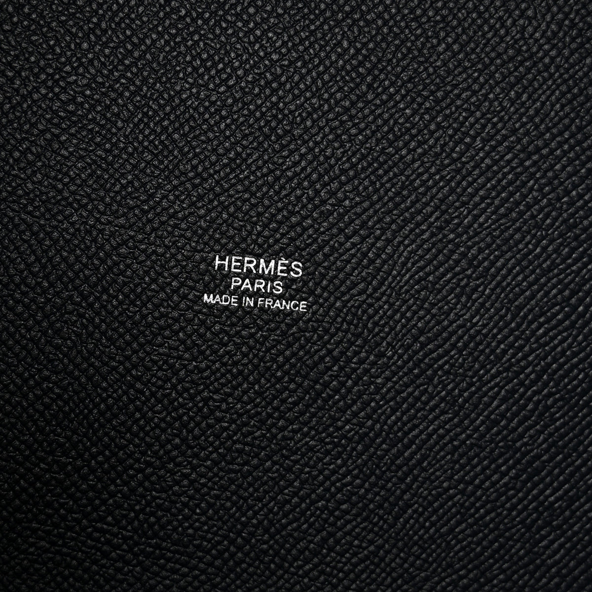 Hermes Epsom Tressage De Cuir Picotin Lock 22 MM Bleu Indigo Black Terre Battue 6 of 10