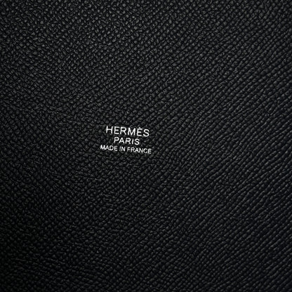 Hermes Epsom Tressage De Cuir Picotin Lock 22 MM Bleu Indigo Black Terre Battue 6 of 10