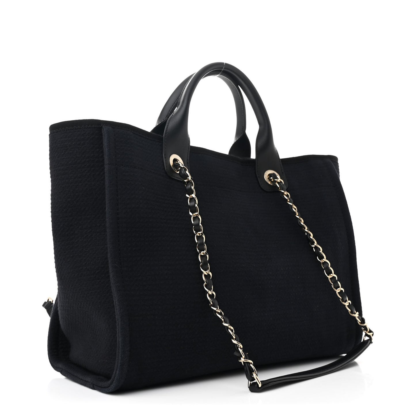 Mixed Fibers Small Deauville Tote Black