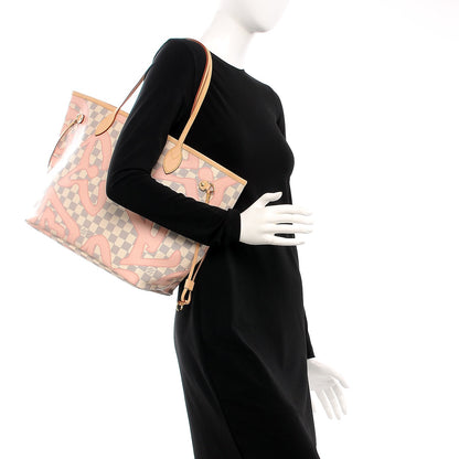 Louis Vuitton Damier Azur Tahitienne Neverfull MM 2 of 11