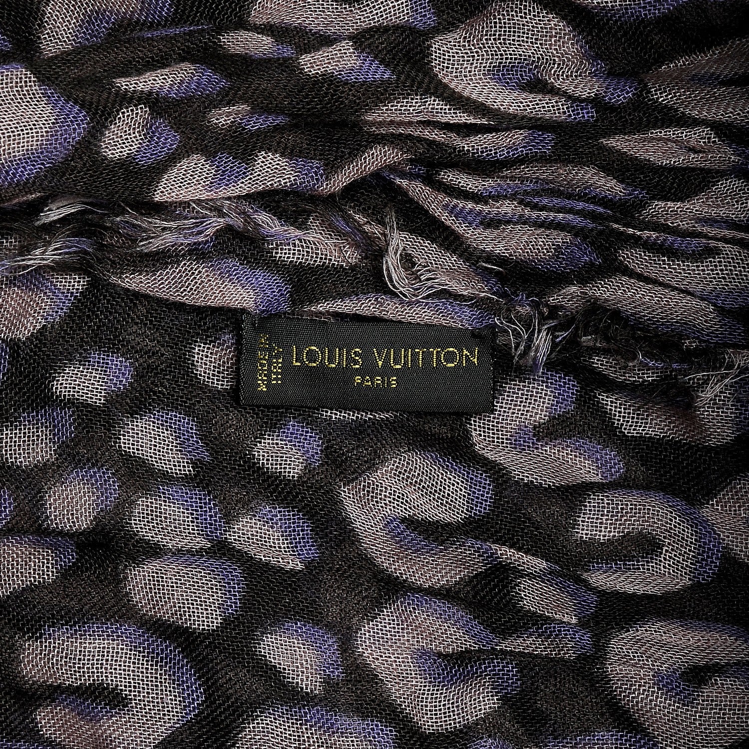 Louis Vuitton Cashmere Silk Leopard Etole Stole Mauve 4 of 5