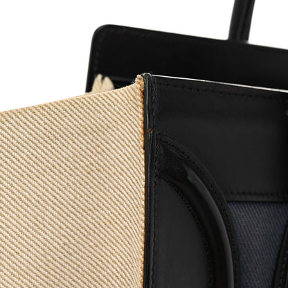 Celine Canvas Smooth Calfskin Micro Tri-Color Luggage Navy Blue 12 of 12