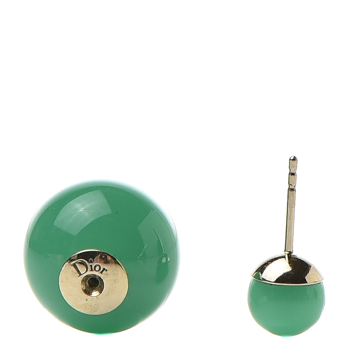 Mise En Dior Tribal Earrings Jade Green
