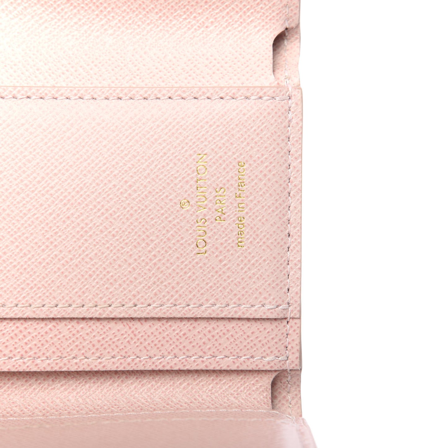 Damier Azur Studded Zoe Wallet Rose Ballerine