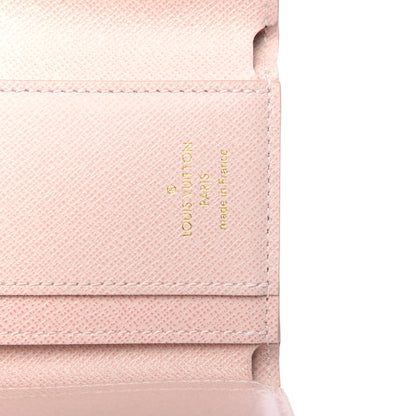 Louis Vuitton Damier Azur Studded Zoe Wallet Rose Ballerine 6 of 6