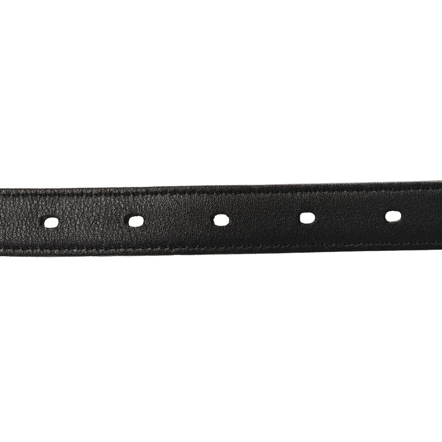 Calfskin Monogram Narrow Square Buckle Belt 75 30 Black