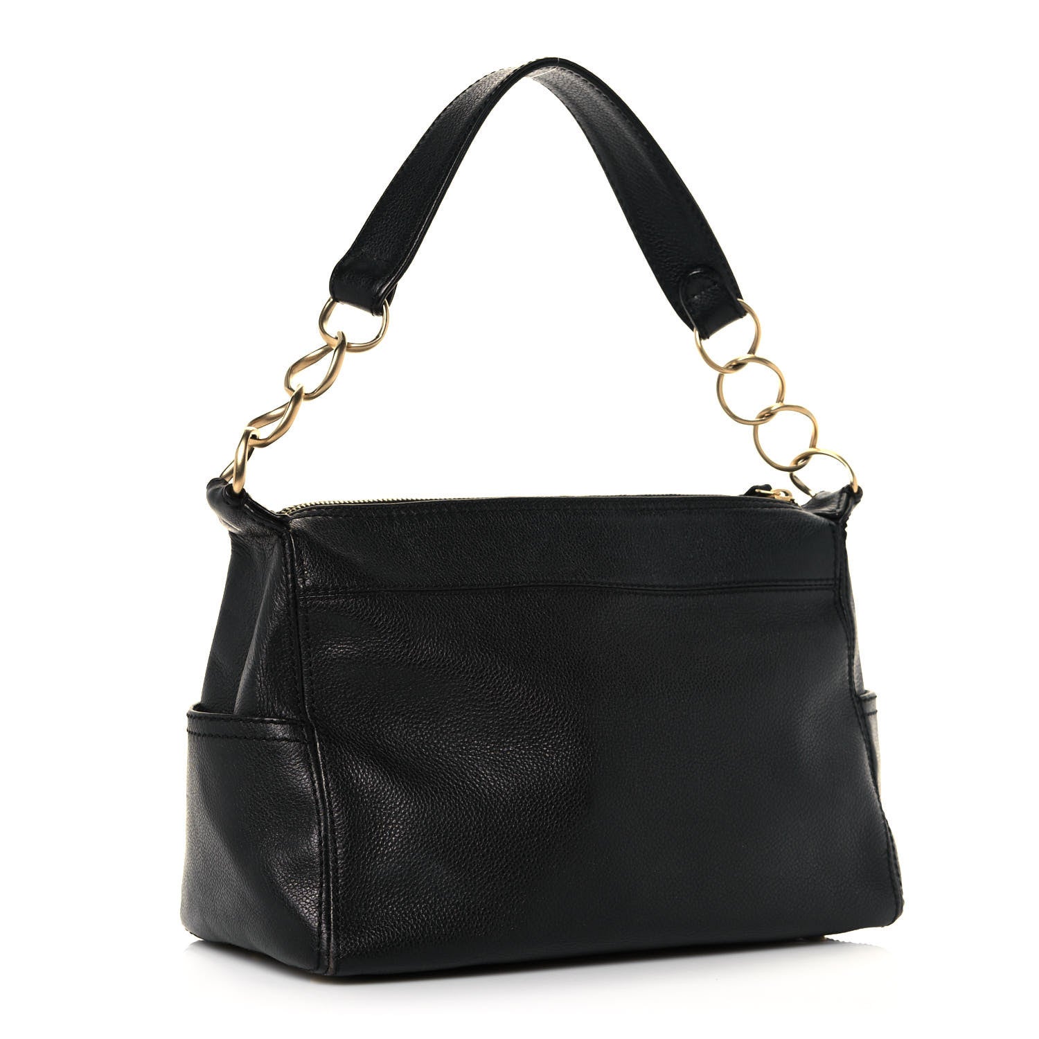 Chanel Grained Calfskin CC Shoulder Bag Black 2 of 11