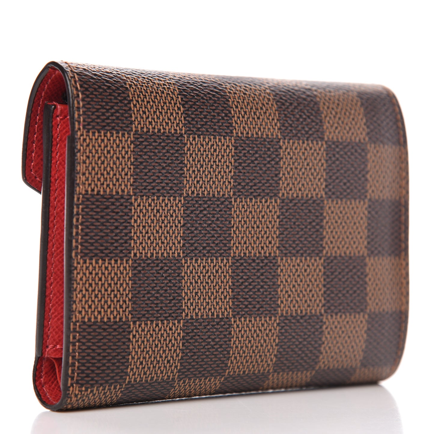 Damier Ebene Victorine Wallet Red