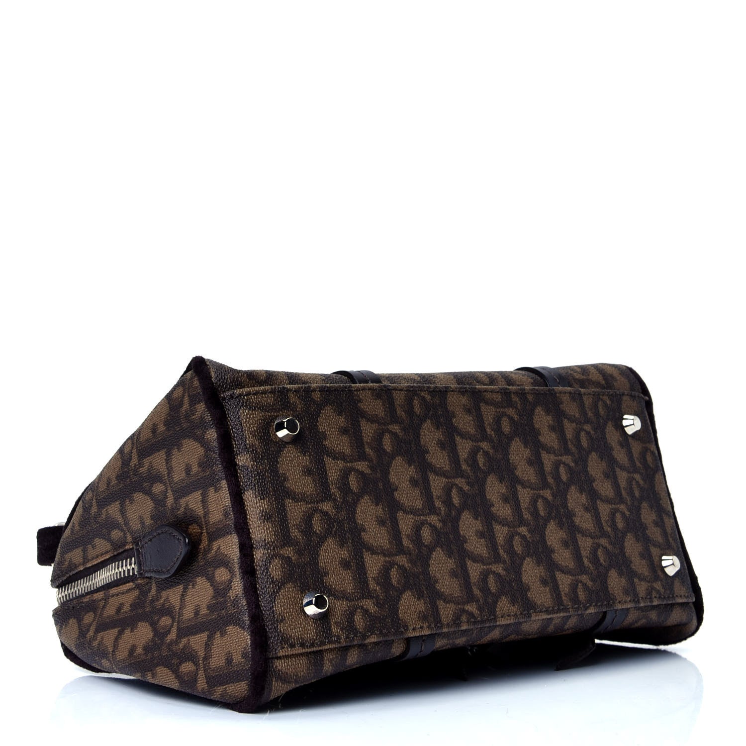 Christian Dior Monogram Trotter Romantique Boston Bag Brown 3 of 4
