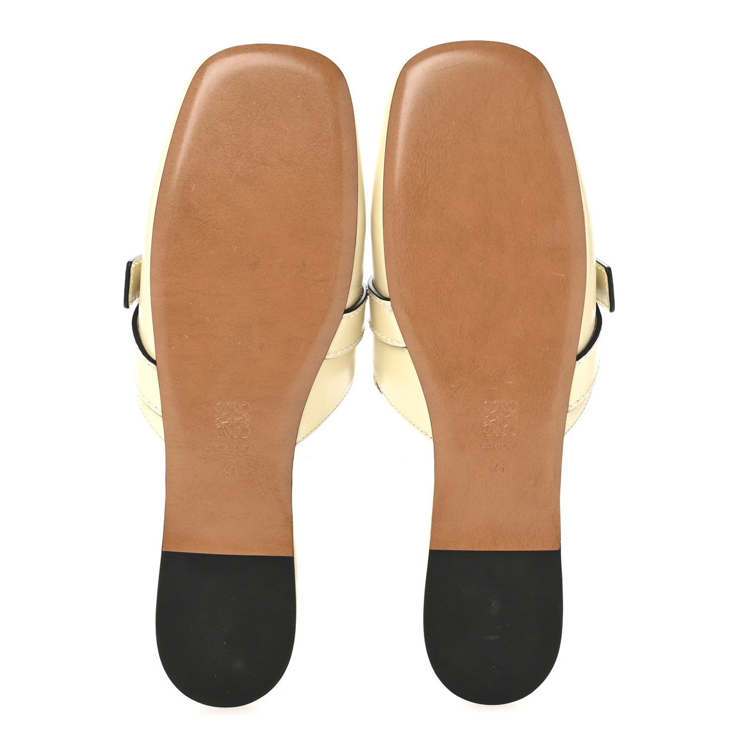 Loewe Calfskin Gate Mule Sandals 41 Milk 6 of 11