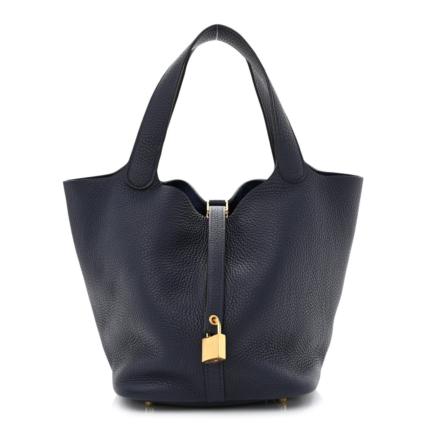 Taurillon Clemence Picotin Lock 22 MM Bleu Nuit