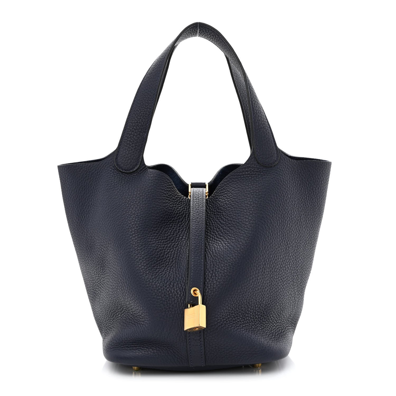 Hermes Taurillon Clemence Picotin Lock 22 MM Bleu Nuit 1 of 10