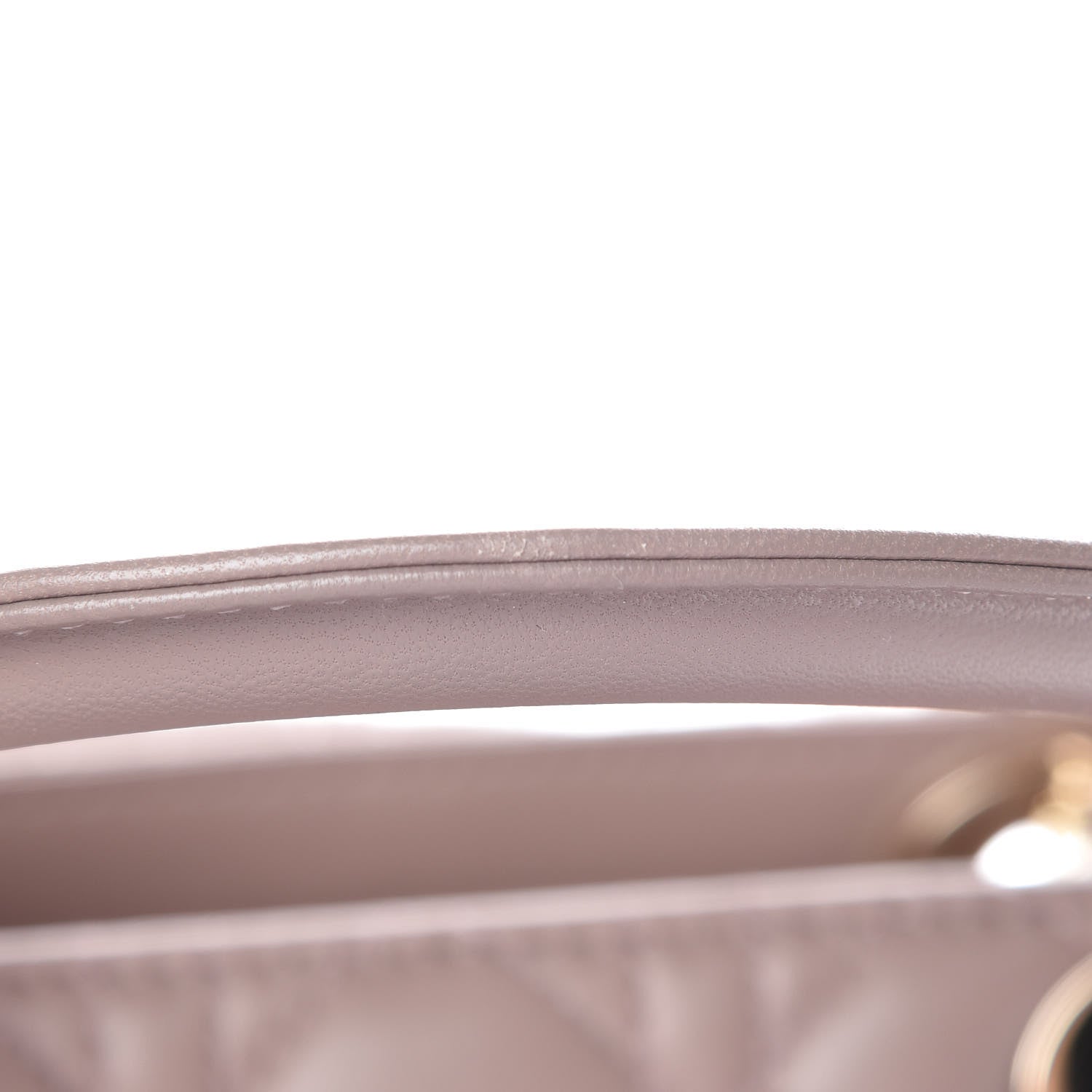 Christian Dior Lambskin Cannage Medium Lady Dior Taupe 12 of 14