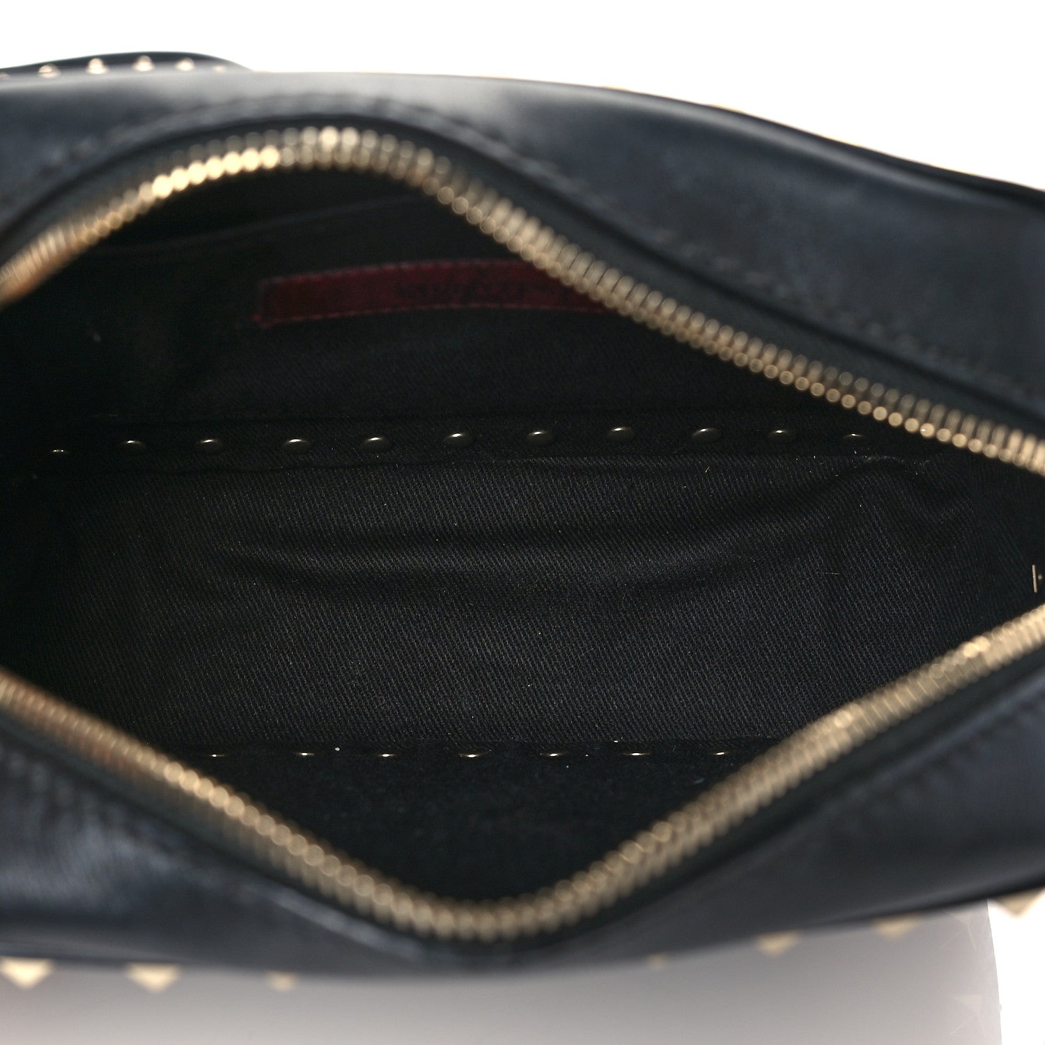 Valentino Garavani Pebbled Calfskin Rockstud Camera Crossbody Bag Black 5 of 9