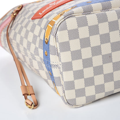 Louis Vuitton Damier Azur Summer Trunks Neo Neverfull MM 10 of 12