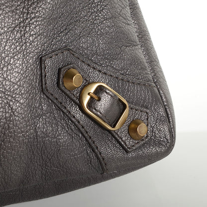 Balenciaga Chevre Classic Gold Hardware Premier Clutch Bronze 8 of 11