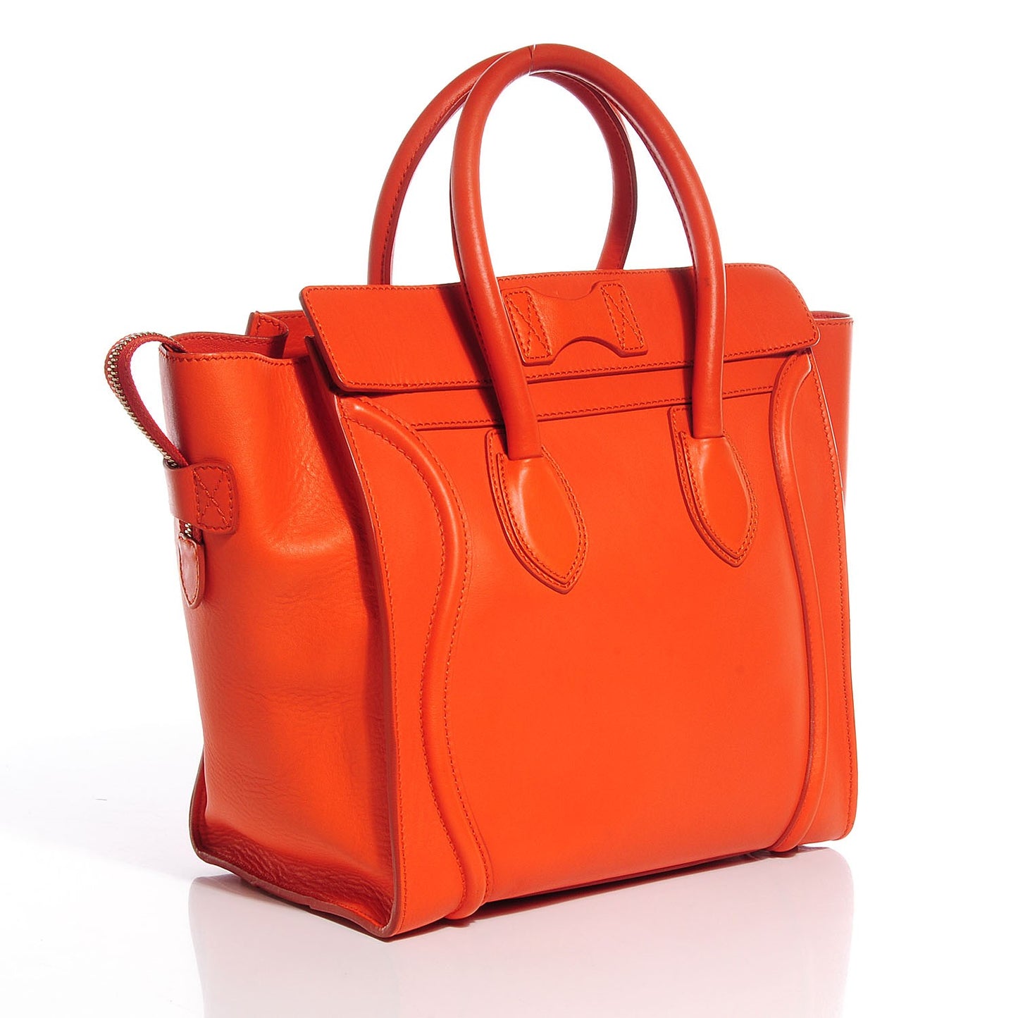 Smooth Calfskin Mini Luggage Orange
