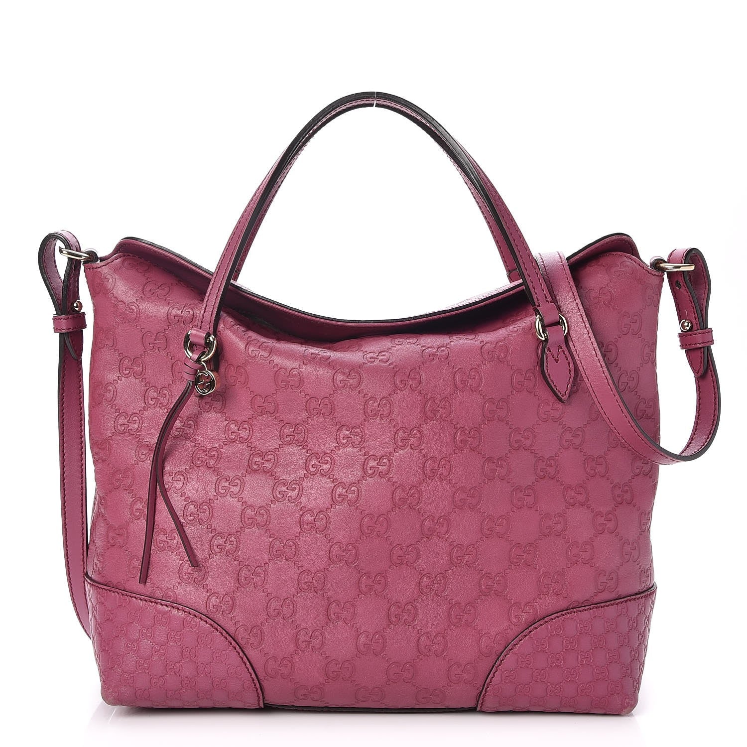 Gucci Guccissima Medium Bree Foldover Tote Peonia Flower 1 of 11