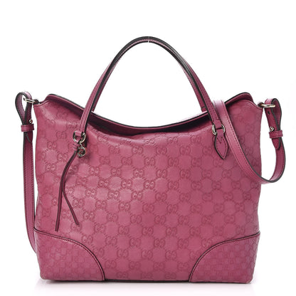 Gucci Guccissima Medium Bree Foldover Tote Peonia Flower 1 of 11
