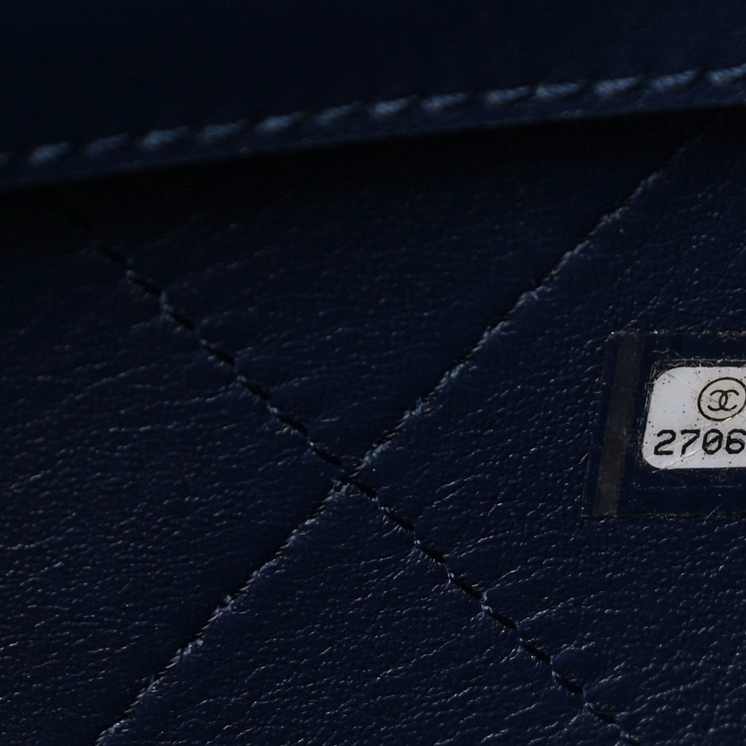 Chanel Calfskin Stitched Large Shopping Tote Dark Navy 7 of 11
