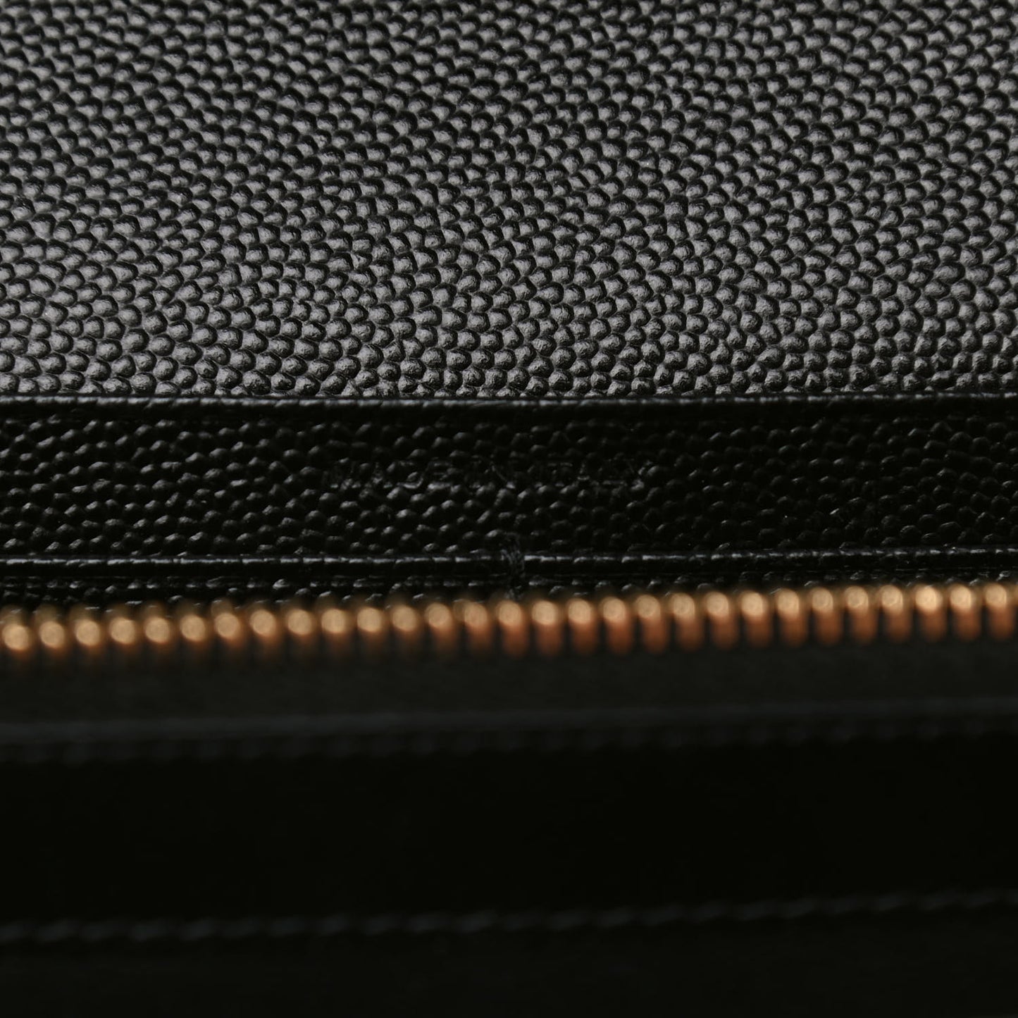 Grain De Poudre Matelasse Chevron Monogram Chain Wallet Black