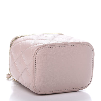 Chanel Caviar Quilted Mini Vanity Case With Chain Light Pink 4 of 11
