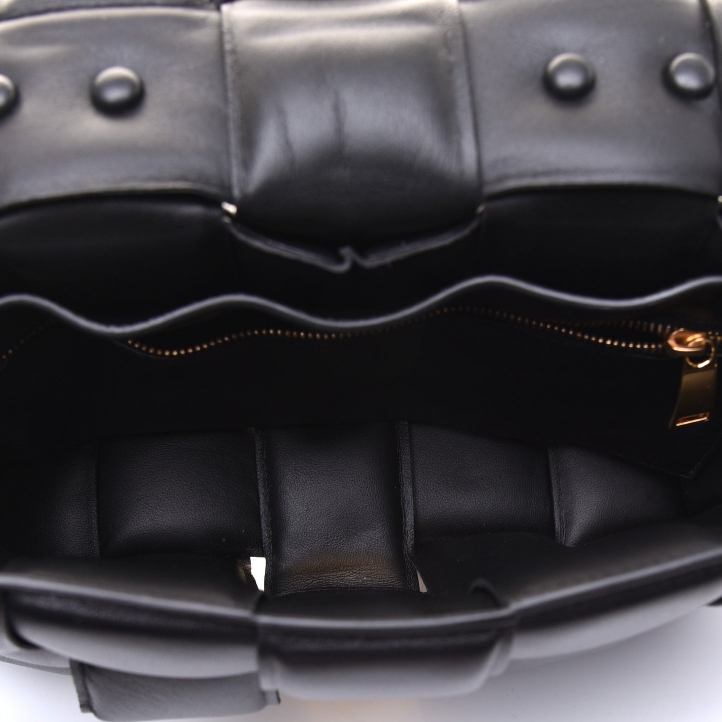 Lambskin Maxi Intreccio Padded Chain Cassette Crossbody Bag Black