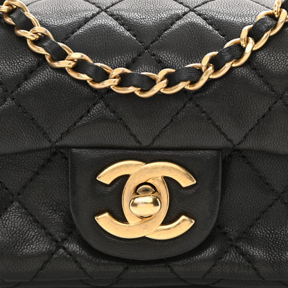 Chanel Lambskin Quilted Extra Mini Flap Black 8 of 8