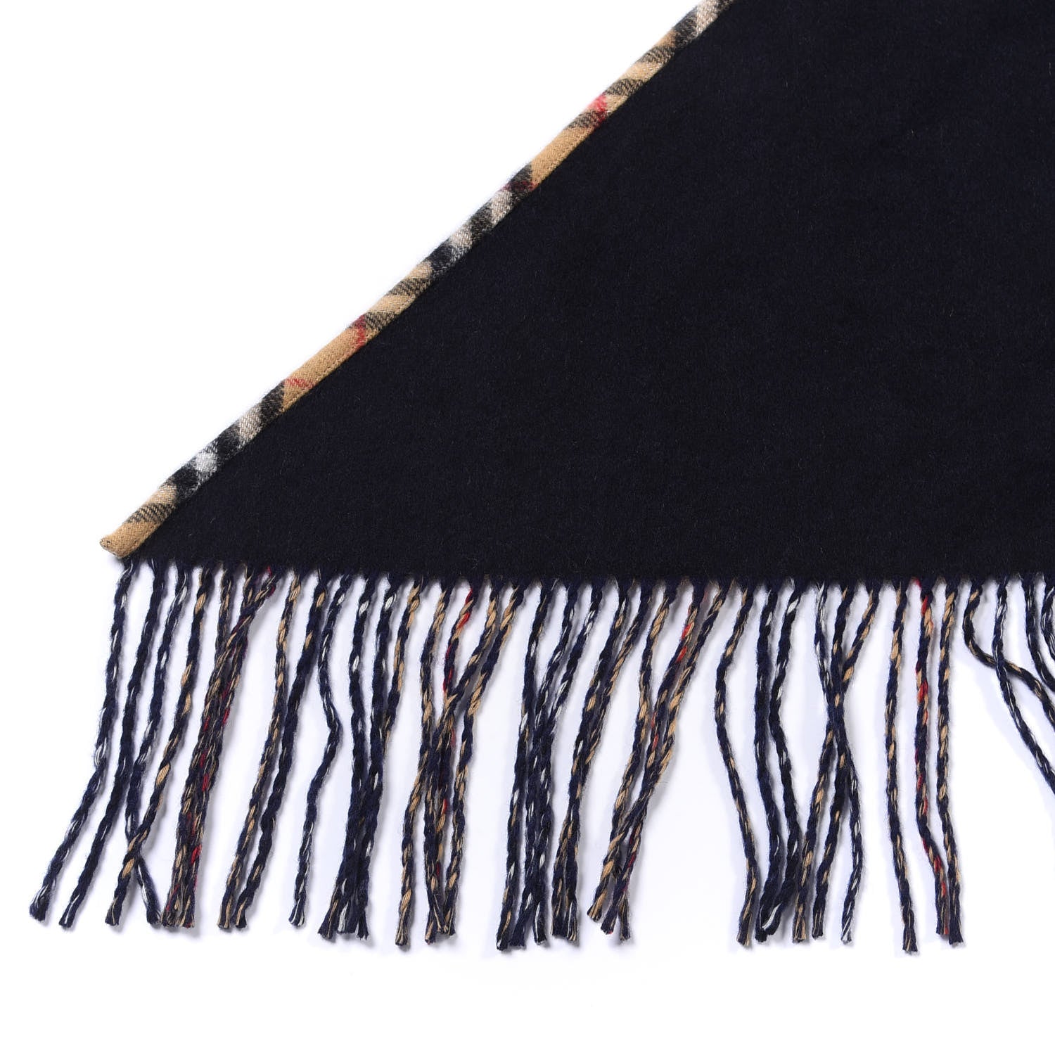 Burberry Cashmere House Check Fringe Cape Scarf Archive Beige 4 of 4