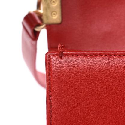 Chanel Lambskin Quilted Small Boy Flap Red 12 of 12