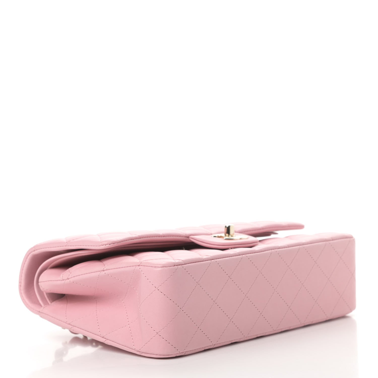 Chanel Lambskin Quilted Medium Double Flap Light Pink 4 of 13
